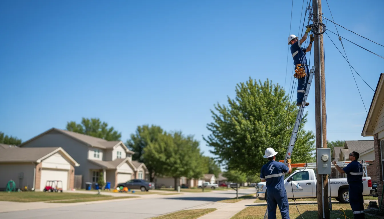 Residential electrician providing installation services in Keyes, OK